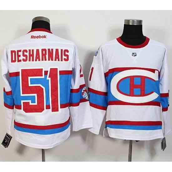 Montreal Canadiens #51 Desharnais White New CH Stitched NHL Jersey